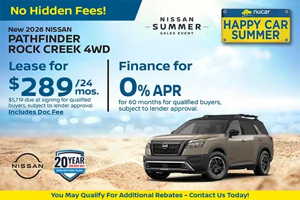 New 2026 Nissan Pathfinder Rock Creek 4WD