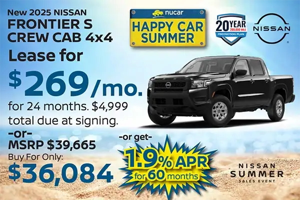 New 2025 Nissan Frontier S Crew Cab 4X4