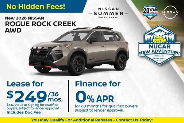 New 2026 Nissan Rogue Rock Creek AWD 