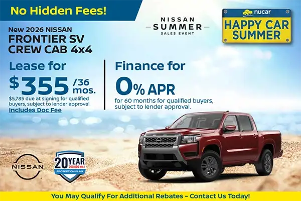 New 2026 Nissan Frontier SV Crew Cab 4X4
