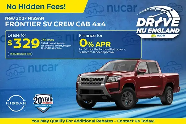 New 2027 Nissan Frontier SV Crew Cab 4X4