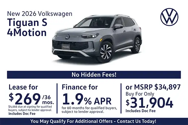 New 2026 Volkswagen Tiguan Special