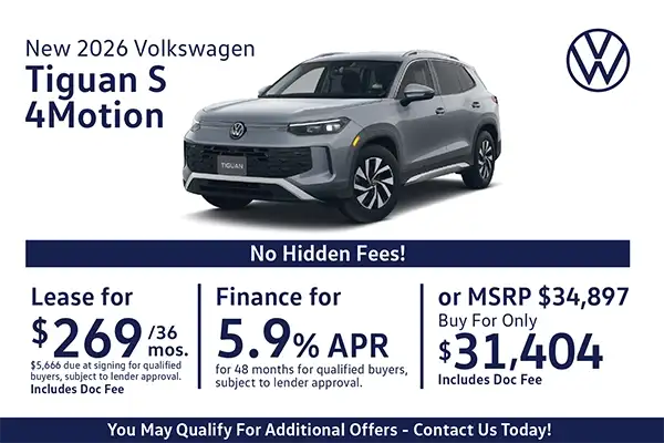 New 2026 Volkswagen Tiguan Special
