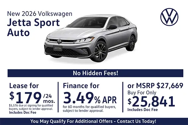 New 2026 Volkswagen Jetta 