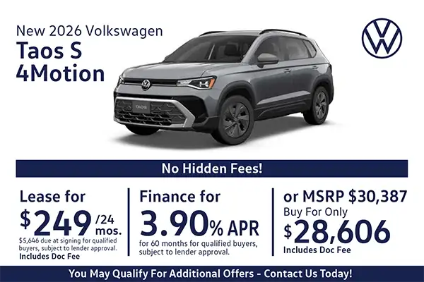 New 2026 Taos S 4Motion Special