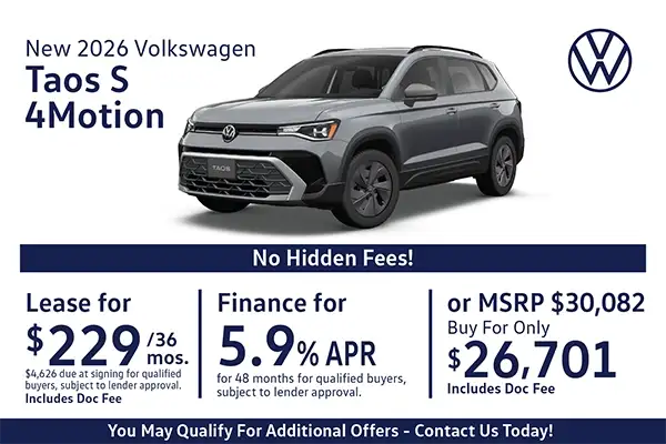 New 2026 Taos S 4Motion Special
