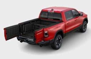 Ram 1500 truck with multifunction tailgate