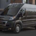 Ram promaster van driven in the city