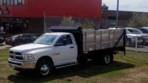 5500 chassis with dump deck
