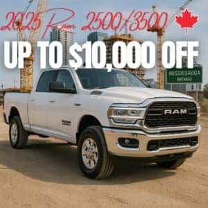 10,000 off on Ram 2500 and 3500