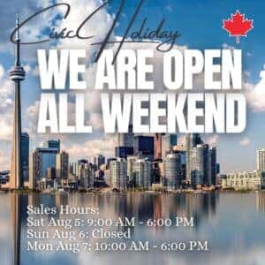 oNTARIO cHRYSLER cIVIC hOLIDAYS HOURS