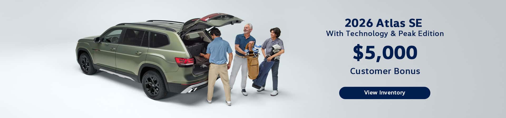 2026 Atlas SE w Tech & Peak Edition $5,000 Customer Bonus