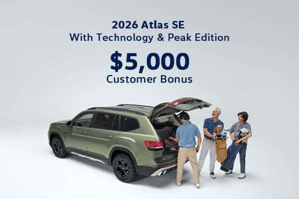 New 2026 Volkswagen Atlas 2.0T SE w/Tech