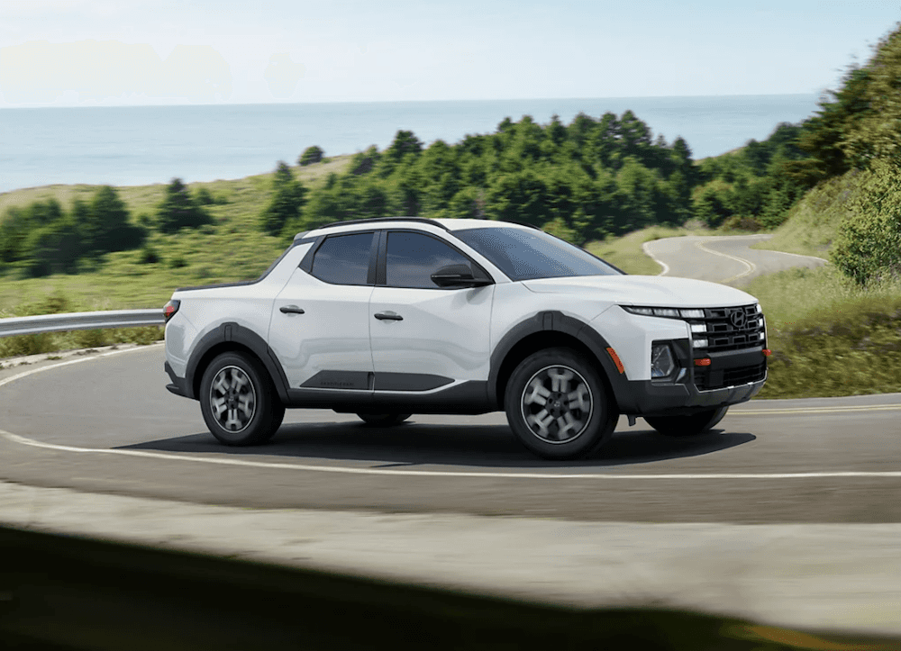 White Exterior of 2025 Hyundai Santa Cruz in Mobile, AL