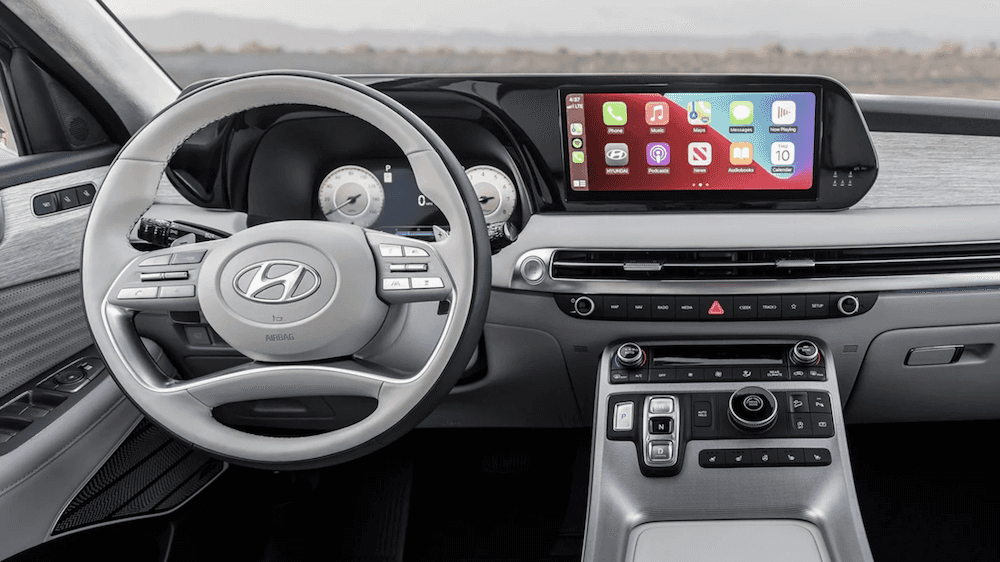 Touchscreen inside the 2025 Hyundai Palisade Near Pascagoula