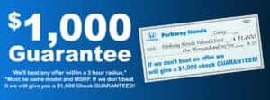 parkway honda $1000 guarantee