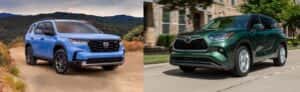2025 honda pilot vs toyota highlander