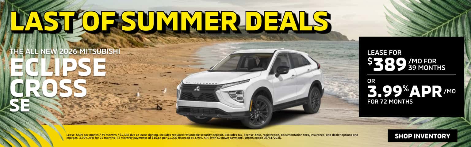 Last of Summer Deals 2026 Eclipse Cross SE