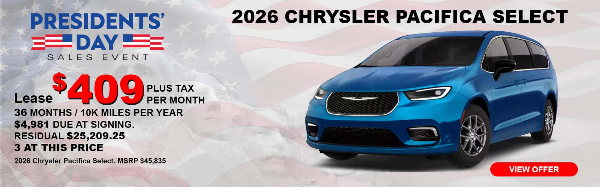 2026 Chrysler Pacifica Select