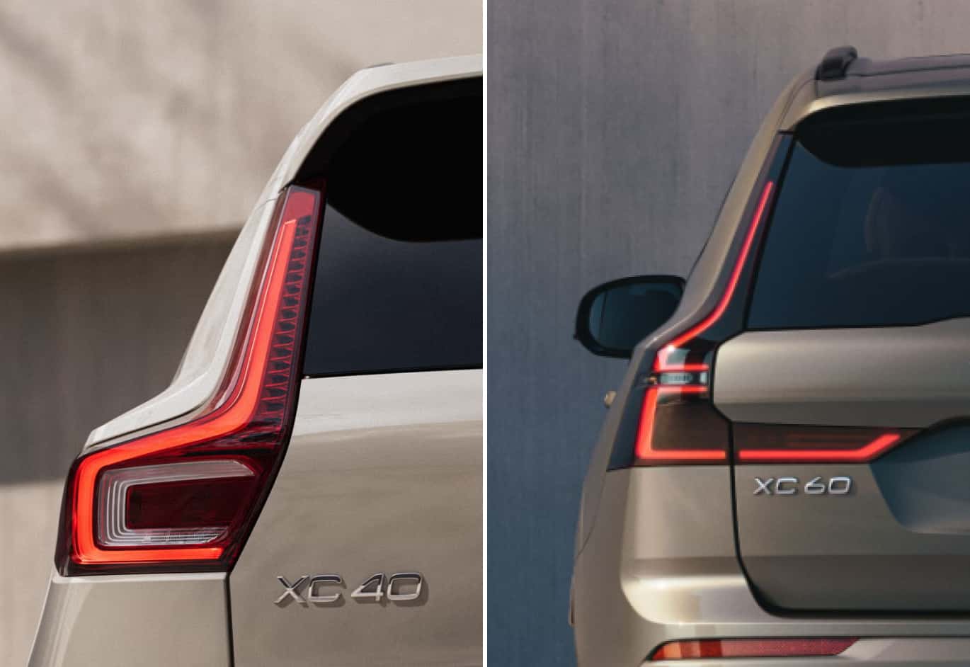 Volvo XC40 vs. Volvo XC60 Exterior