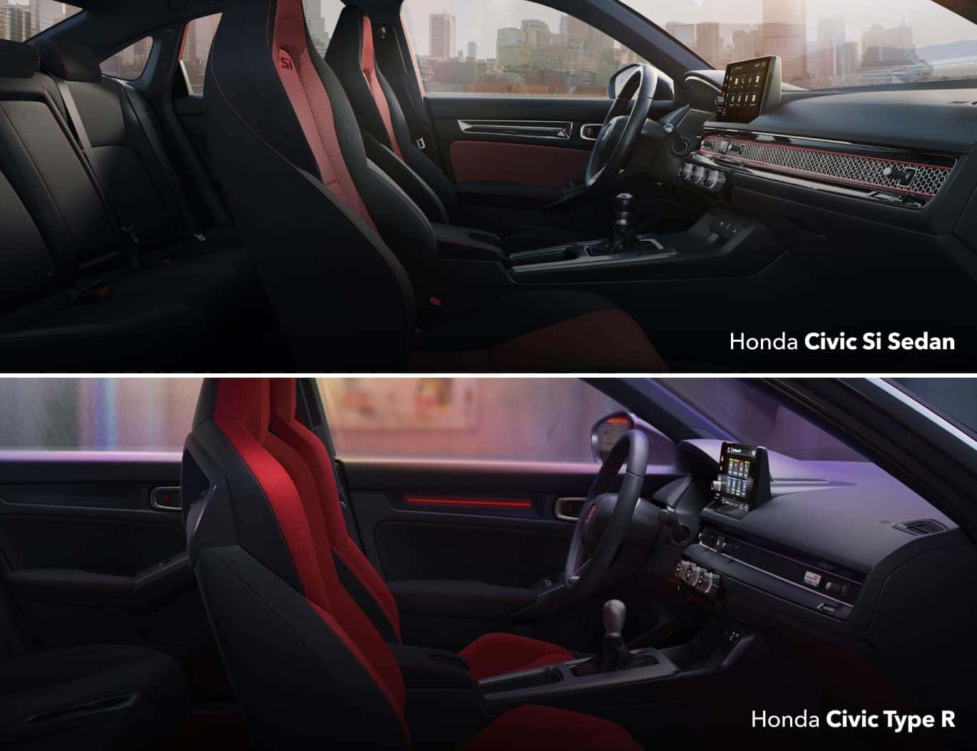 2026 Honda Civic Hatchback and 2026 Honda Civic Type R Interior