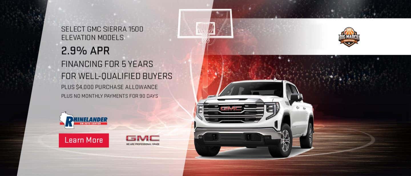 Monthly Special at Rhinelander GM Auto Center Rhinelander GM