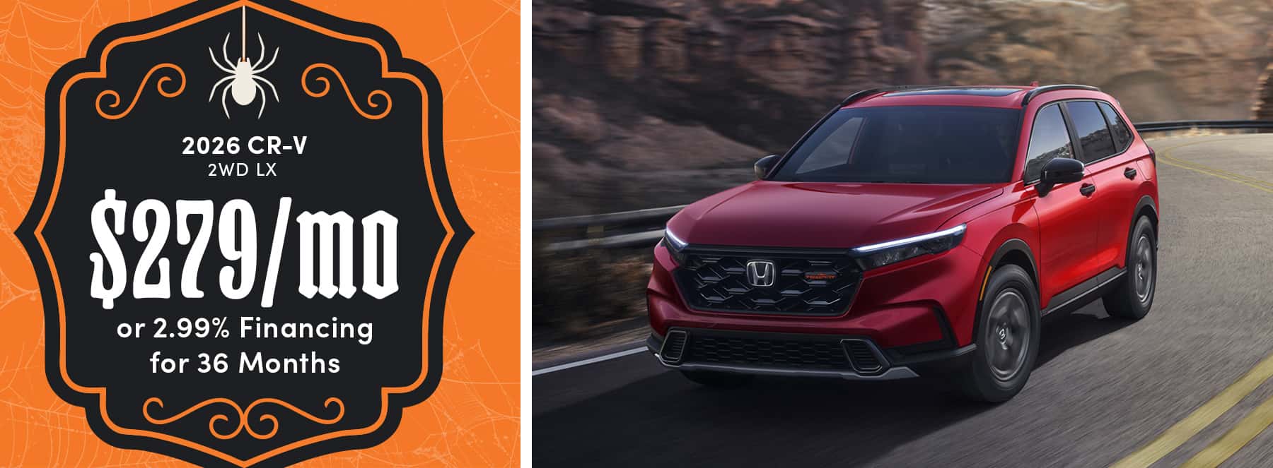 Honda CR-V $279/mo or 2.99%
