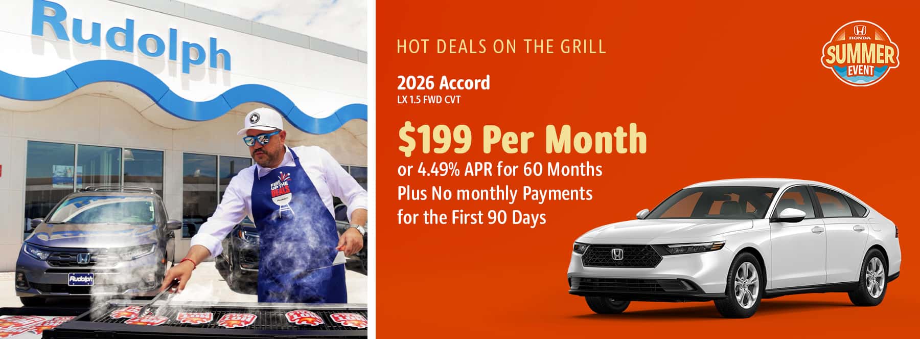 Honda Accord - $199/mo or 90 days no payments or 4.49% APR