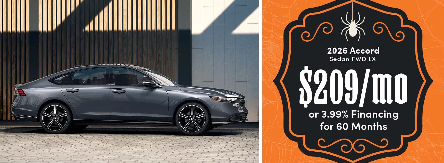 Honda Accord $209/mo or 3.99%