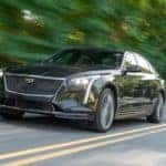 A 2019 Cadillac CT6-V is shown from the front at an angle after leaving a used Cadillac dealership.