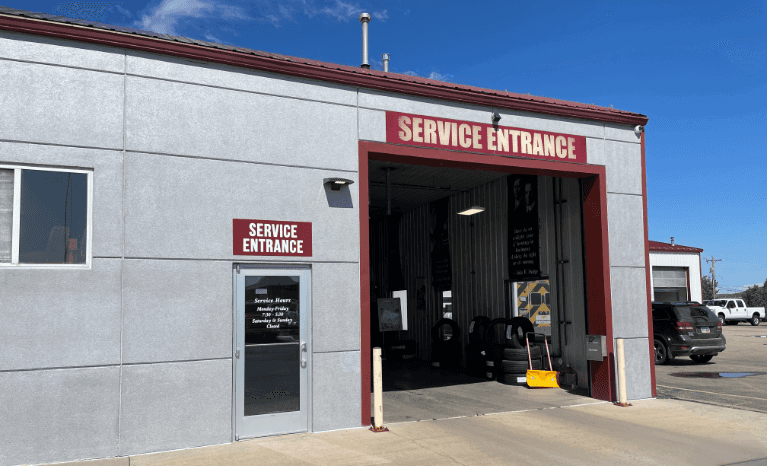 Drive in Service Bay Entrance in Belle Fourche