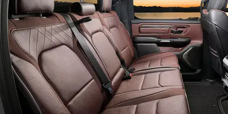 RAM Mega Cab rear seat interior room