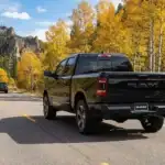 Ram truck driving in spearfish SD