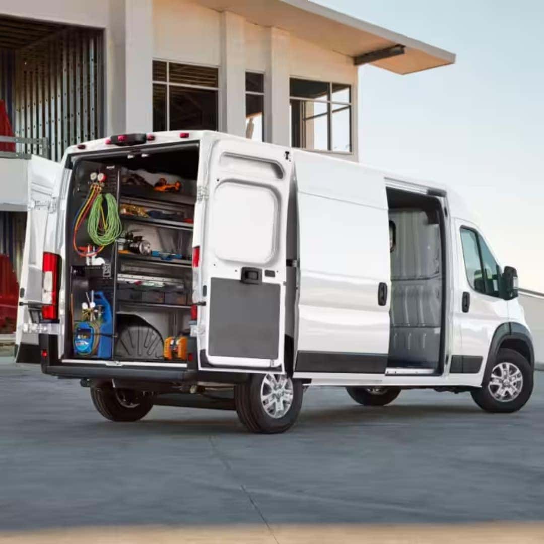 RAM ProMaster Cargo van with open doors