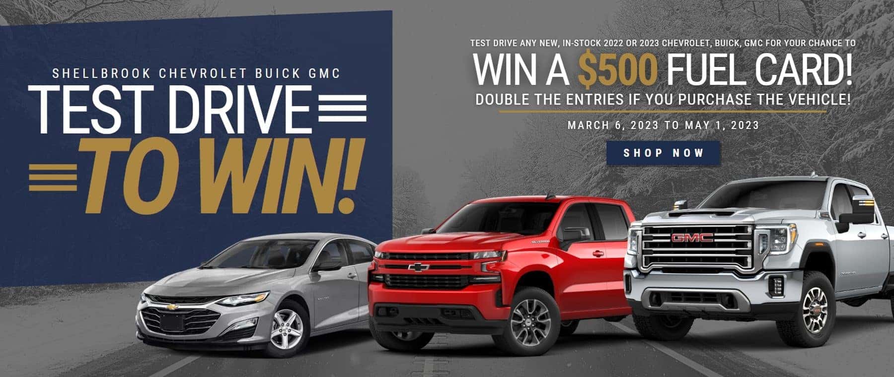 Test Drive to Win HomePage Banner