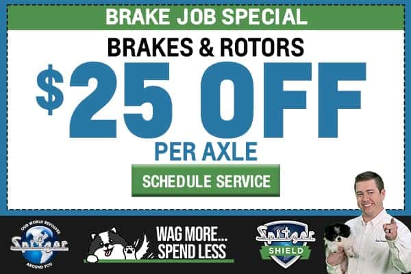 Get $25 off Per Axle for Brakes and Rotors!