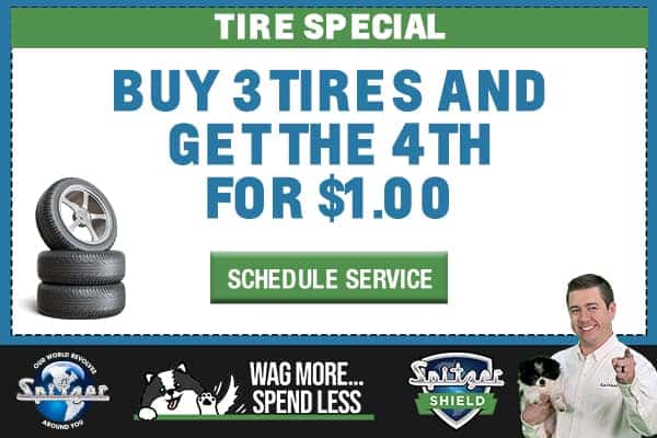 Buy 3 Tires and Get the 4th for $1.00!