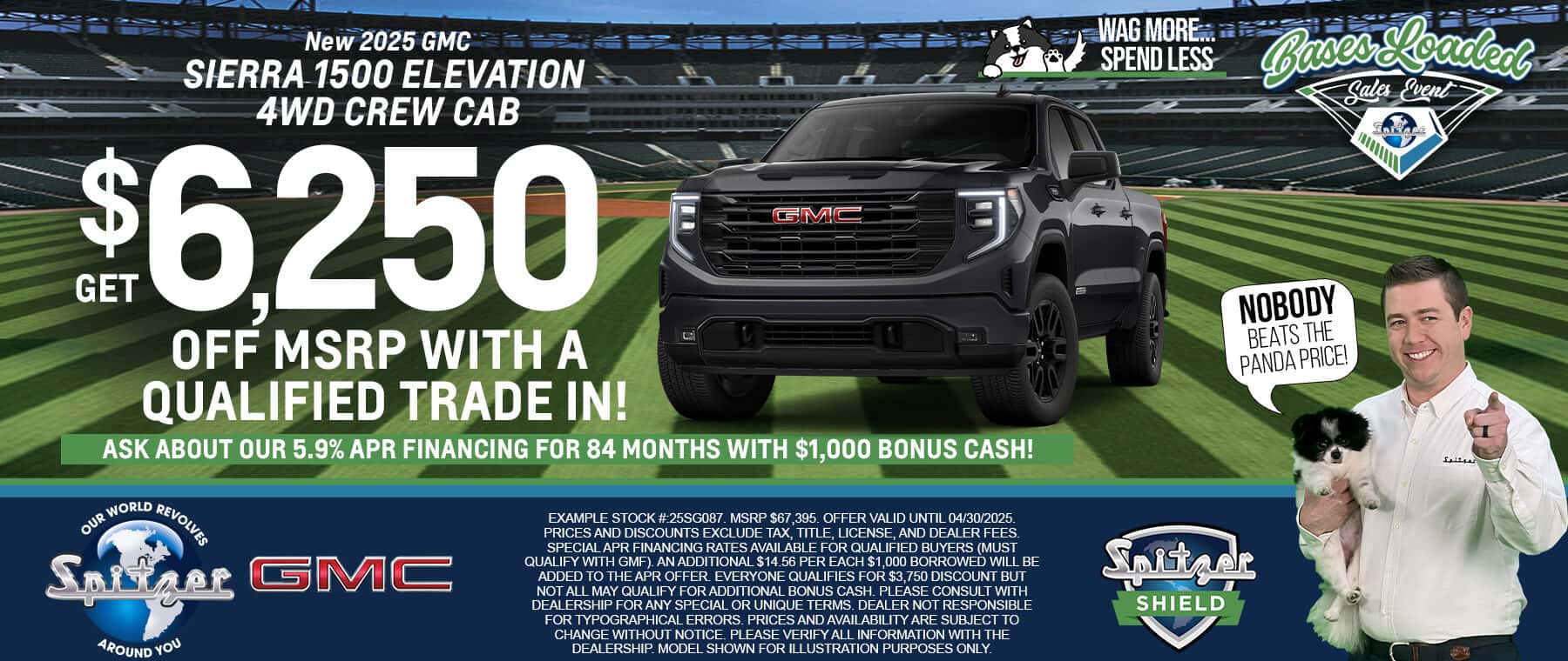 04.2025_Carrera_Get $6,250 off MSRP on a New 2025 GMC Sierra 1500 Elevation 4WD Crew Cab!