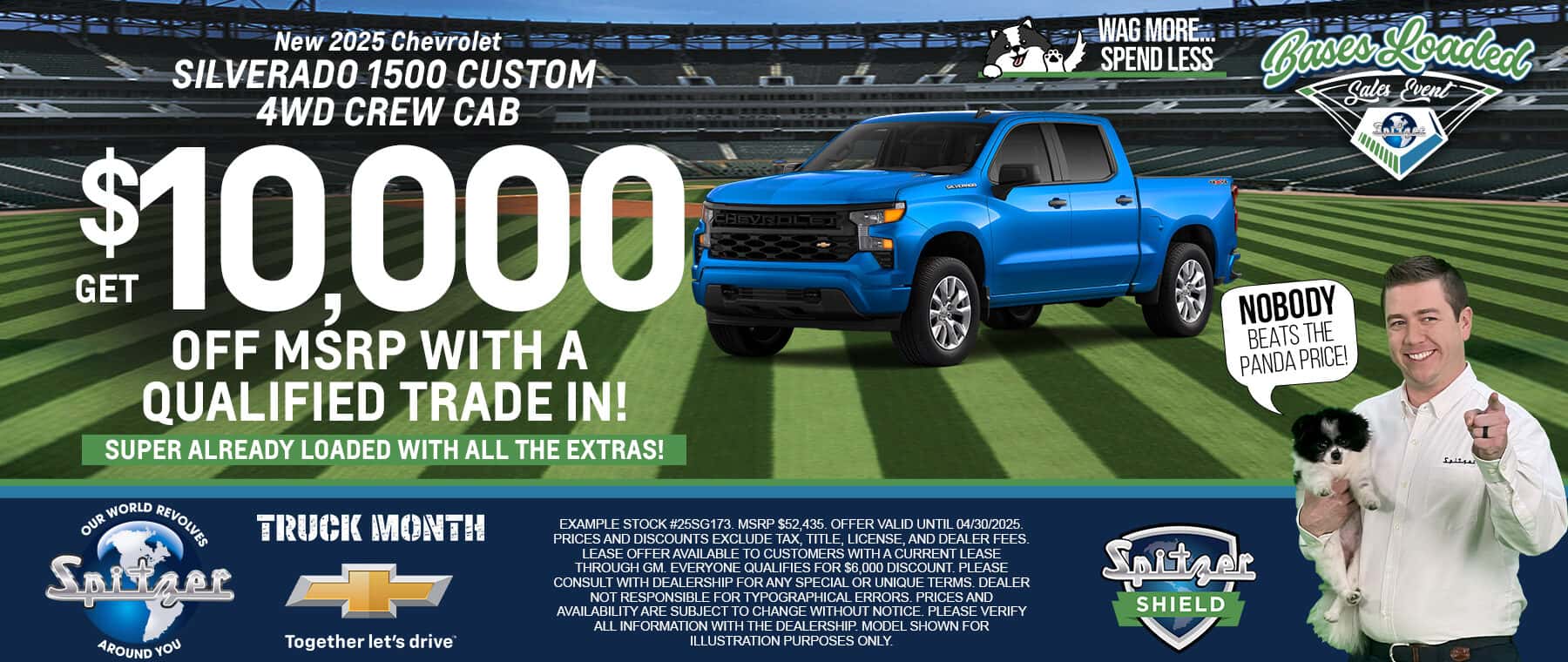 04.2025_Carrera_Get $10,000 Off MSRP on New 2025 Chevrolet Silverado 1500 Custom 4WD Crew Cab!