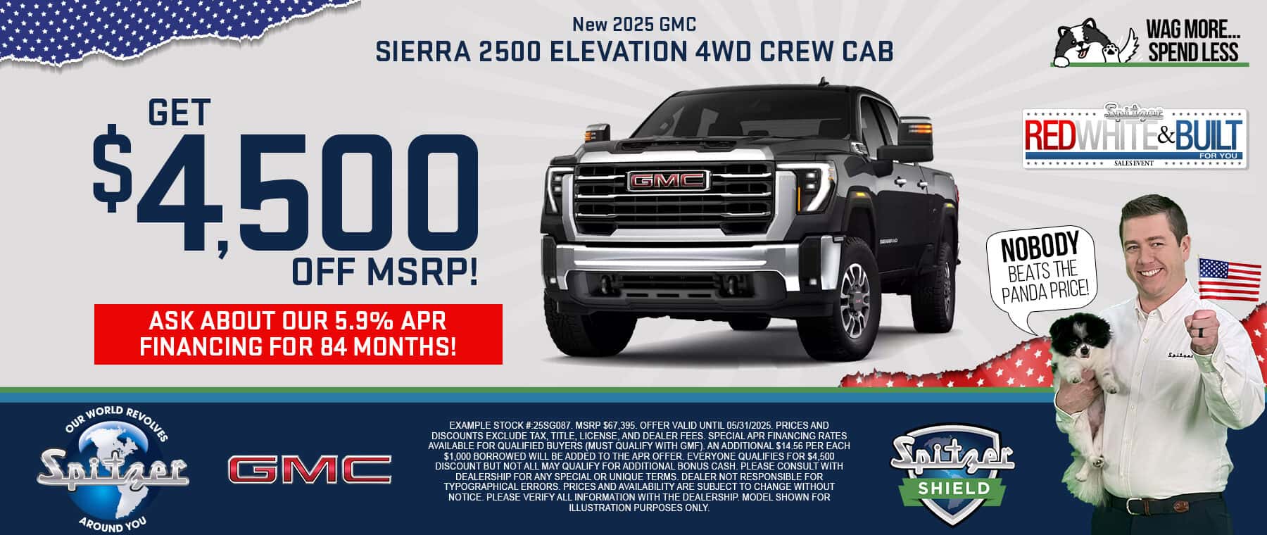 05.2025_Carrera_Get $4,500 off MSRP on New 2025 GMC Sierra 2500 Elevation 4WD Crew Cab Models!