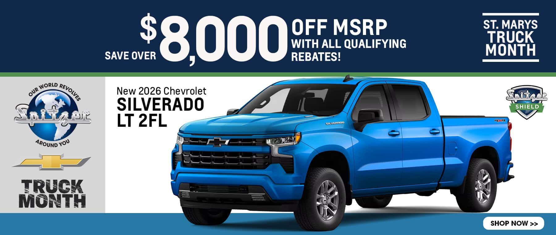08.2026_Chevy Silverado LT_Save over $8000 off msrp