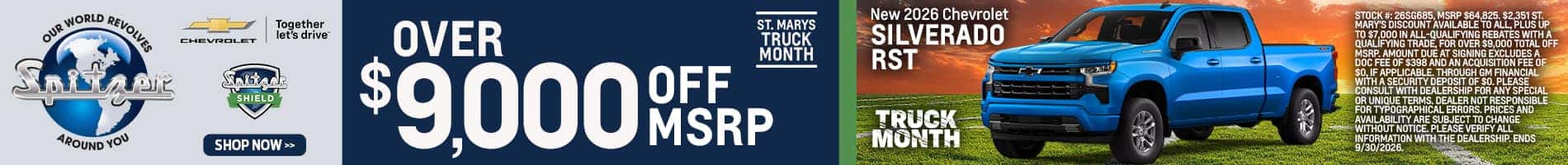 09.2026 Chevy Silverado_Over $9000 off msrp