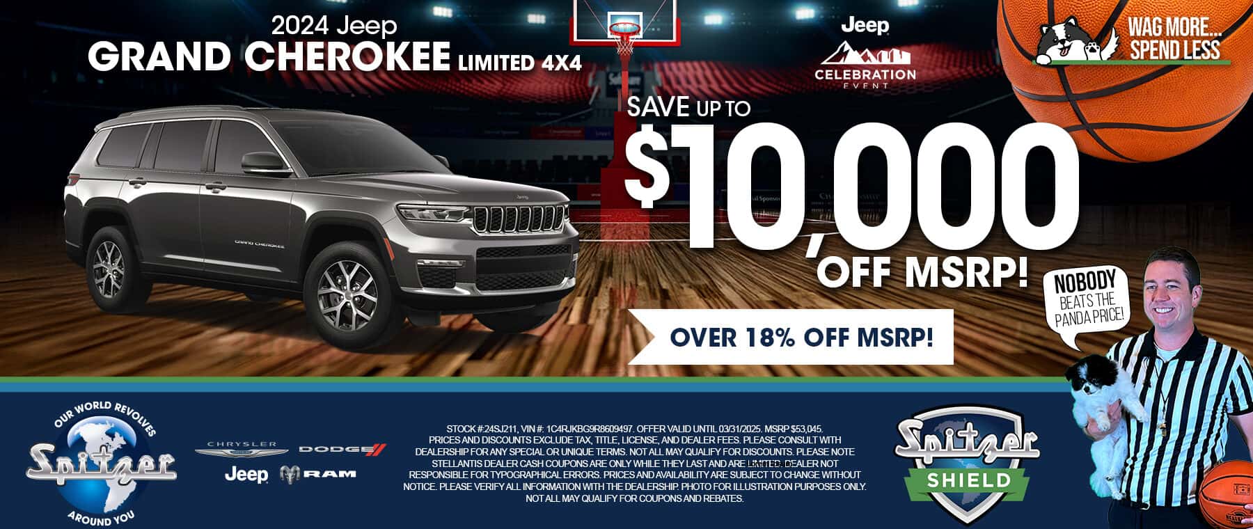 03.2025_Carrera_Save $10,000 off MSRP on New 2024 Jeep Grand Cherokee Limited 4x4 Models!