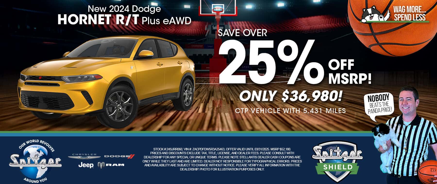 03.2025_Carrera_Save over 25% on a New 2025 Dodge Hornet R/T Plus eAWD!