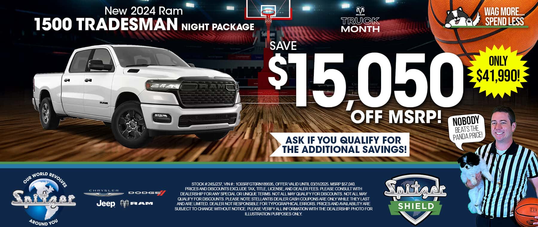 03.2025_Carrera_Get $15,050 off MSRP on a New 2024 Ram 1500 Tradesman Night Package!
