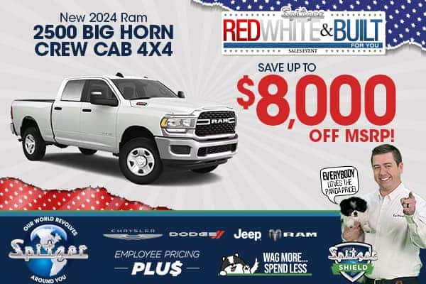 2024 Ram 2500 Big Horn Crew Cab 4x4 - Save $8,000 Off MSRP!