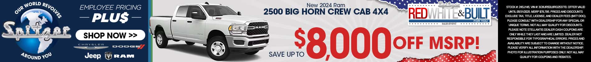 05.2025_Carrera_Get 8k Off MSRP on New 2024 Ram 2500 Big Horn Crew Cab 4x4 Models!