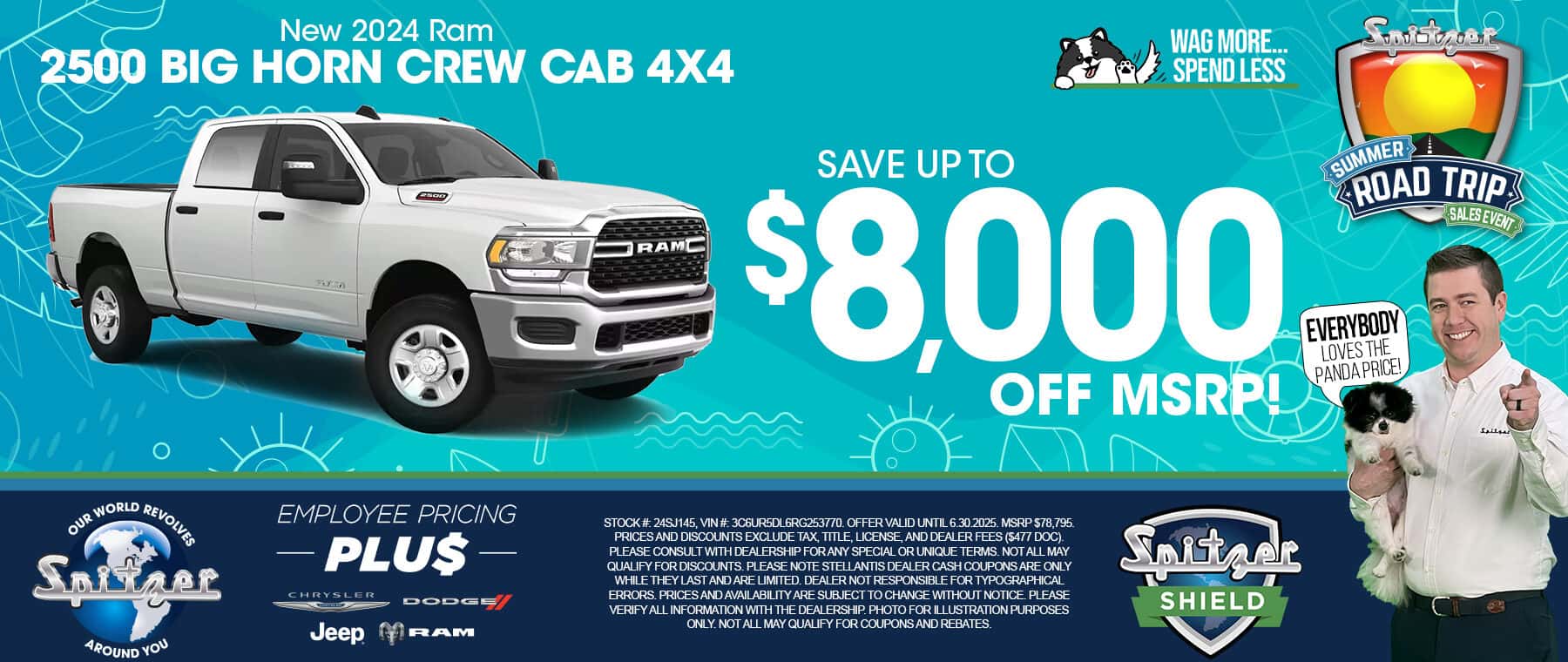 06.2025_Carrera_Get Up To $8,000 Off MSRP on New 2025 Ram 2500 Big Horn Crew Cab 4x4 Models!
