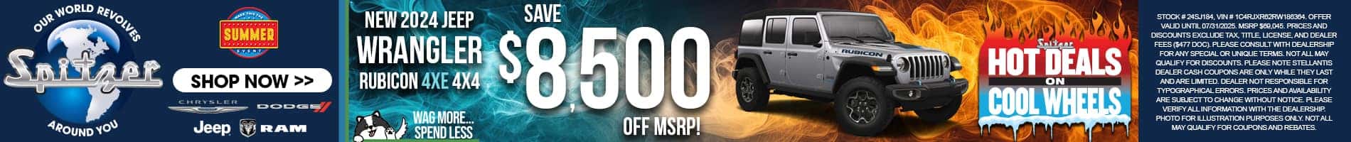 07.2025_Carrera_Get $8,500 Off MSRP on New 2024 Jeep Wrangler Rubicon 4XE 4x4 Models!