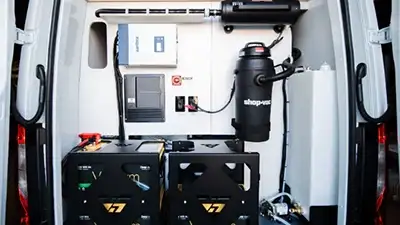 Upfit sprinter van power system